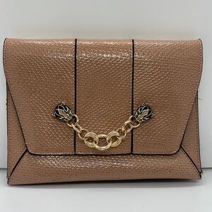 Topshop faux snake crossbody chain strap with panther